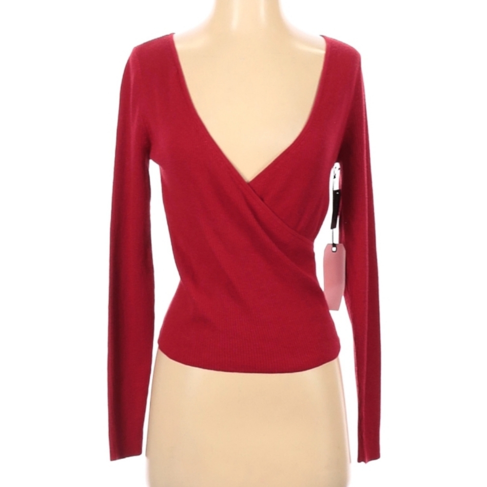 LEITH Red pullover sweater